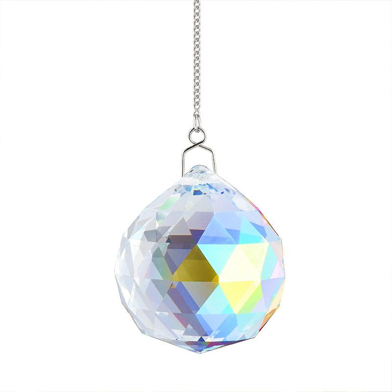 Rainbow Crystal Wind Chime Window Hanging Bell Glass Pendant Sun Catcher Christmas Decoration Home Decoration Garden Decoration