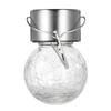 1PCS D C1.2V 0.1W Solar Powered Crack Glass Ball H-anging Lamp Scenic S-pot Crack Outdoor Decorative Lamp IP44 Water Resistance Built-in 300mAh High