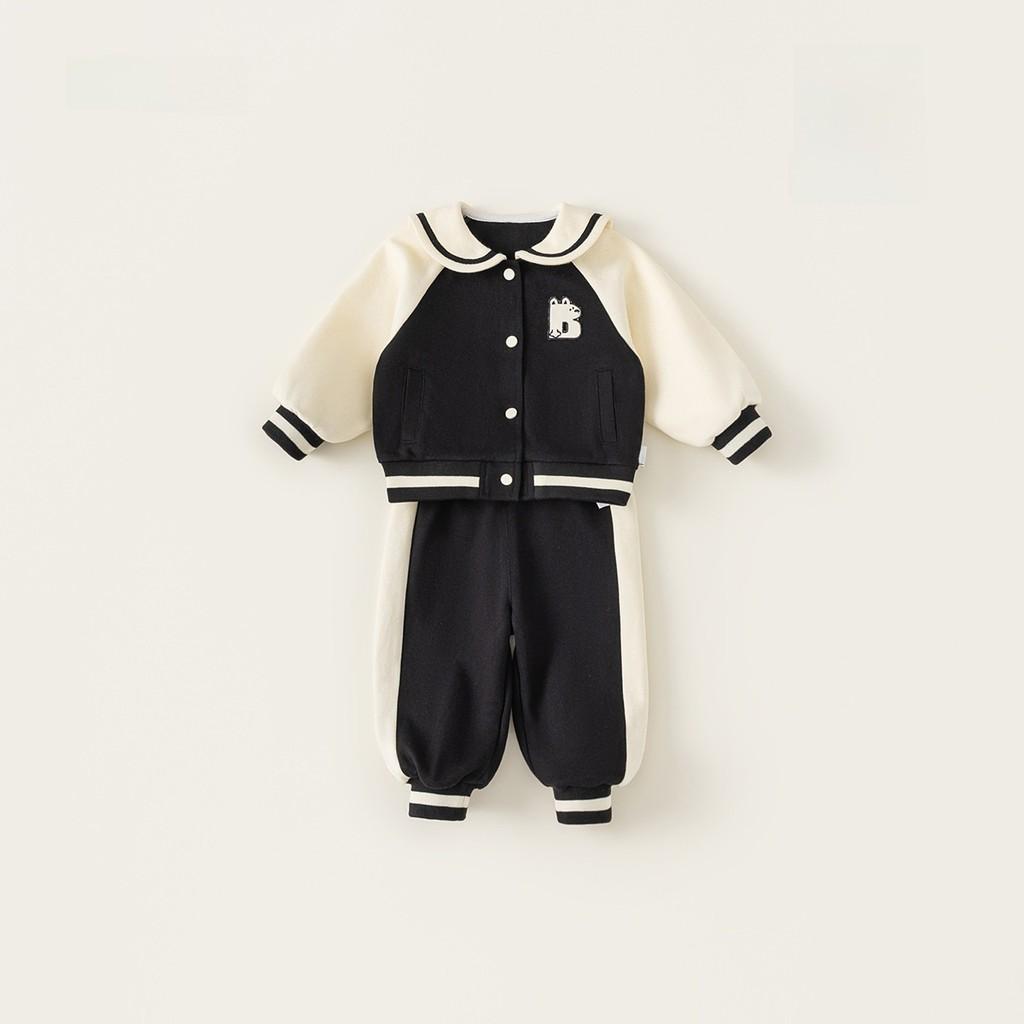 

Кукла Колледж Стиль Воротник Полосатый Детский Жакет Длинные Брюки Повседневный Спортивный Костюм 100cm