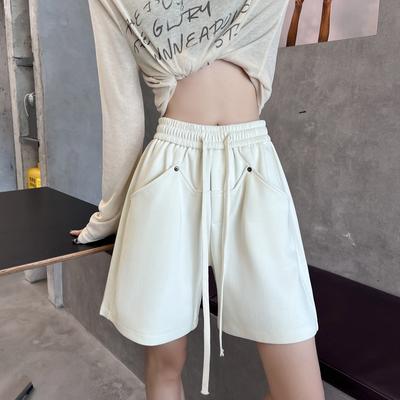 Summer Wide Leg Trousers Women's Banana Five Trousers Draped Casual Straight Loose Shorts