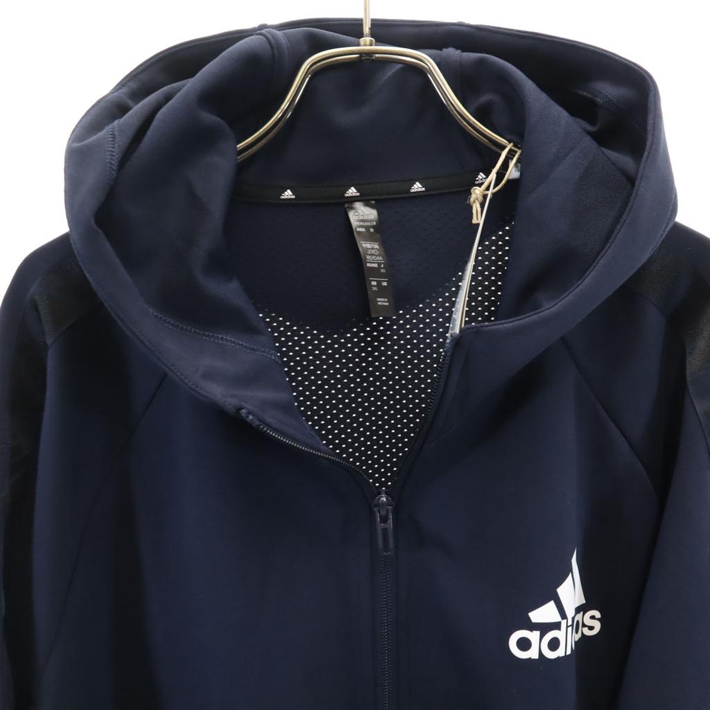 Unused Adidas Long Sleeve Zip Hoodie XO Navy Jersey (oversized) Men's Used