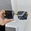 Colorful Square Sunglasses Women Men Rimless Sun Glasses Female Male Designer Brand Unisex Travel Outdoor