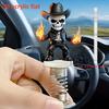 2D Plane, Creative Skull Car Dashboard Spring Decoration: Decoration, Car Dashboard Pendant, Exquisite Small Gift Ornament, Desktop Decoration