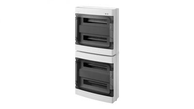 Hermetic Modular Surface-Mounted Distribution Board 4X18 Ep-Lux Plus Rn 4/72 (Combined Housings 2X2X36Mod) (N+Pe) Ip65 Gray 1964-01