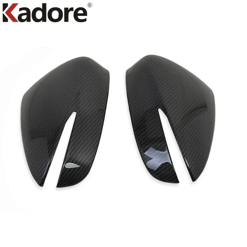 For Mazda CX-3 CX3 2015- 2024 Carbon Fiber Rearview Mirror Cover Trim Side Wing Mirrors Cap Car Accessories