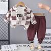 Kids Casual Long-Sleeve Set, Comfortable Daily Wear Outfits