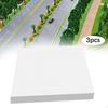 3 Pieces Crafts Building Model Foam Sheets DIY Material 30x10cm Cuttable Diorama Base for