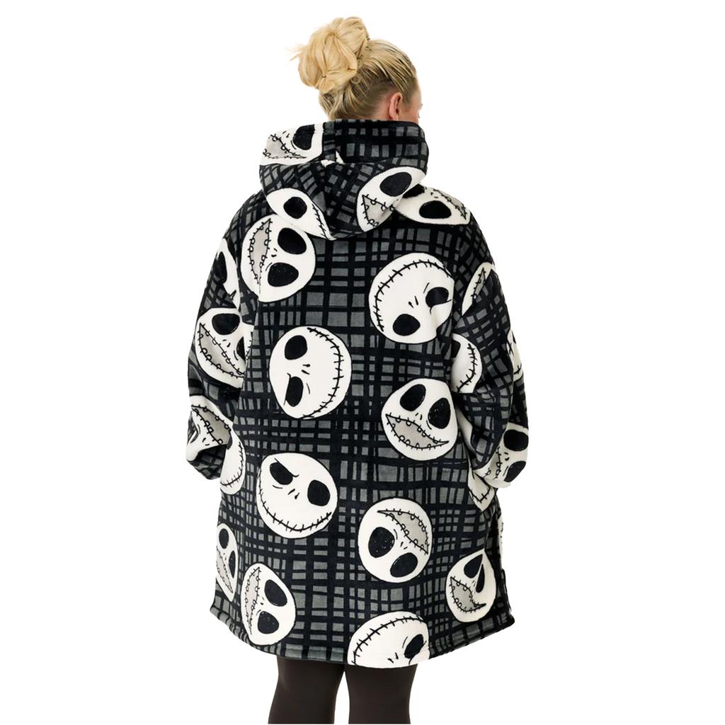 The Nightmare Before Christmas Unisex Adult Jack Skellington Blanket Hoodie