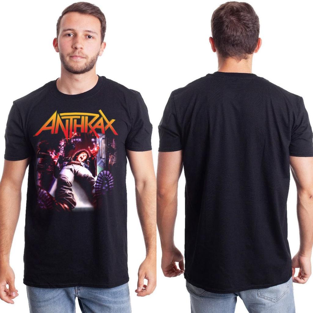 New Anthrax Graphic Cotton Tshirt Unisex Summer Short Sleeve Fashion Brand Tee Luxury Casual Vintage Tee