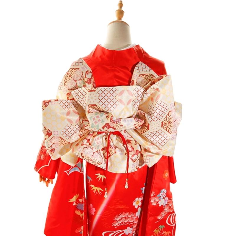 Oversized Bowknot Belt Traditional Japanese Sash for Kimono Adjustable Length Soft Fabric Multiple Color Option