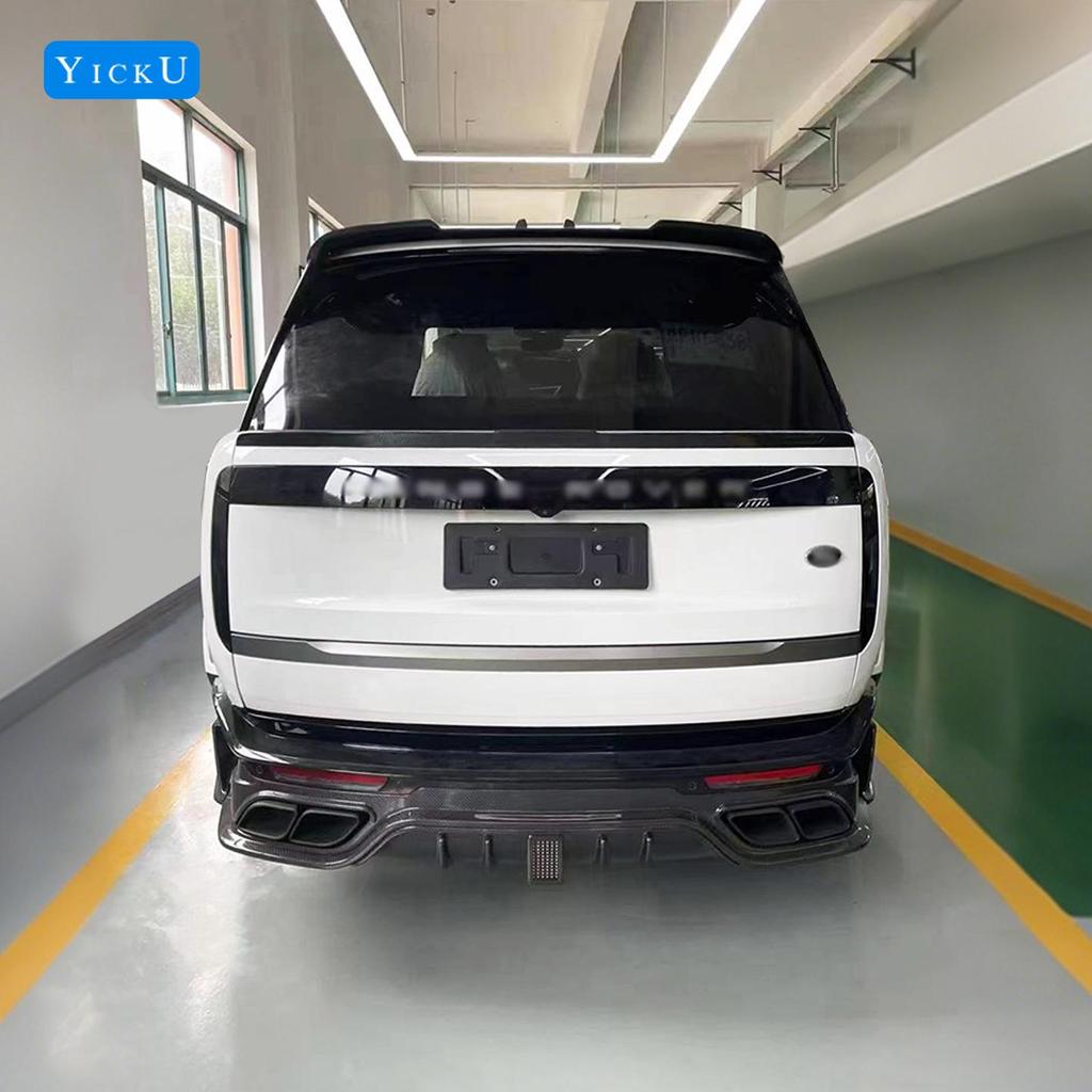 MS Style Carbon Fiber Body Kit for New Land Rover Range Rover: Front Lip, Rear Lip, Fender Flares, Side Skirts, Tail Spoiler, and Wind Deflectors