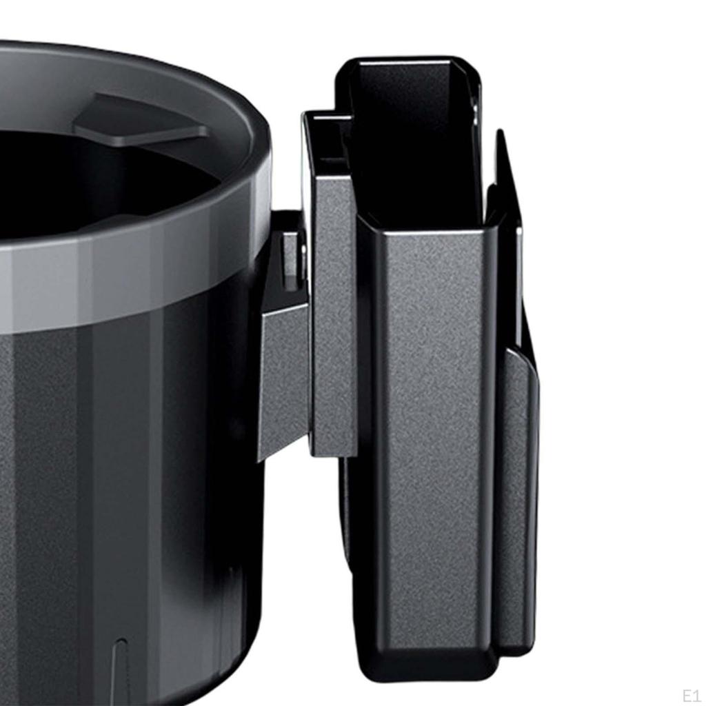 Car Cup Holder Phone Mount Multifunctional Cell Adapter Easily Install Black Holds Mug