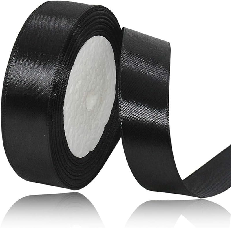 Tasiemka Wstążka Satynowa Czarna 20Mm/23M