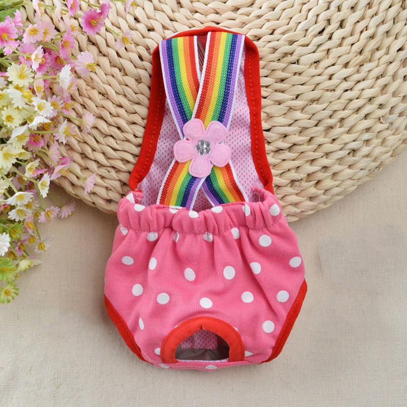 Dot Denim Dog Female Shorts Pants for Small Medium Dogs Chihuahua Pinscher Physiological Panties mascotas Underwear Accessories