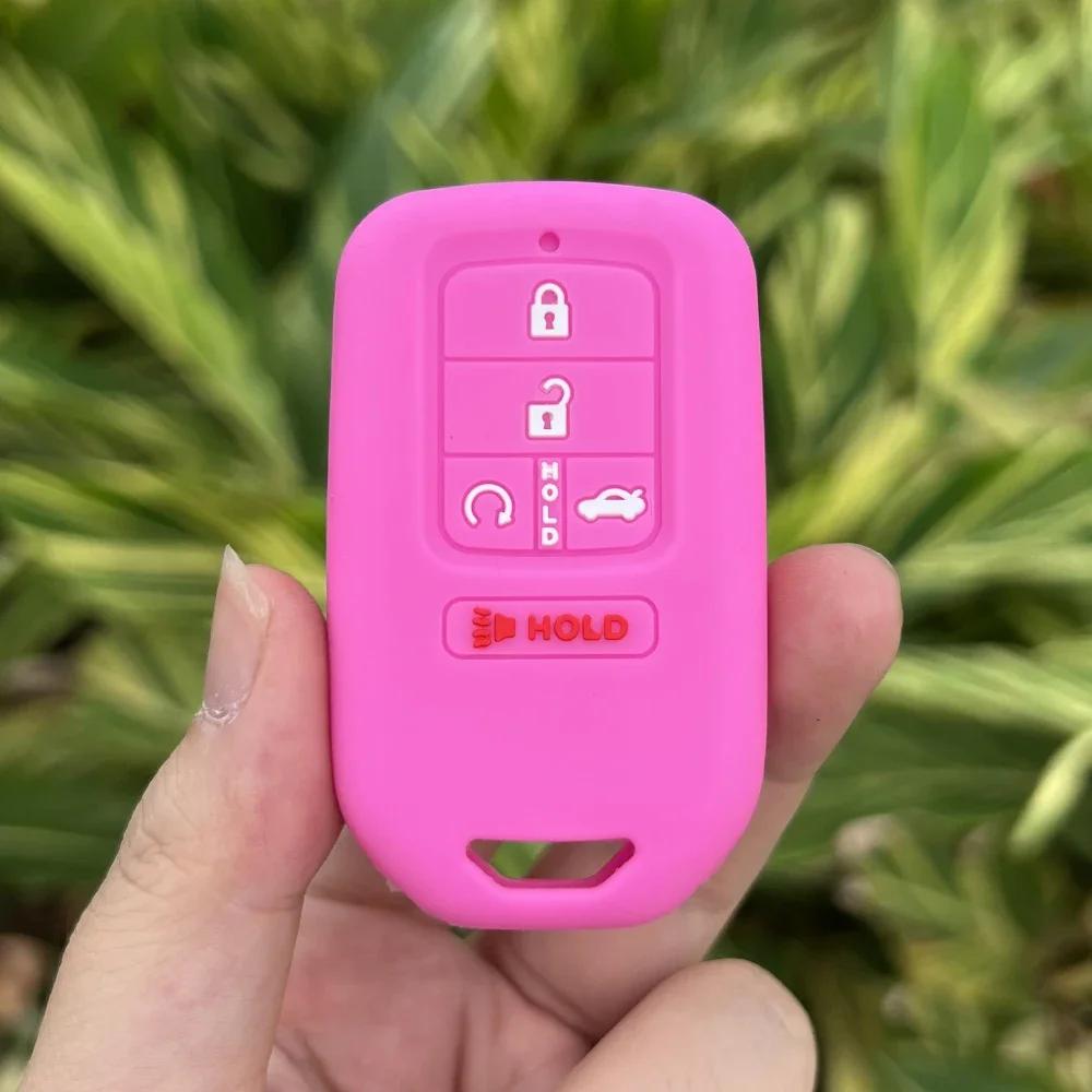 

Silicone Car Key Case Holder Shell Soft Remote Cover Protector for Honda Accord Civic Pilot Fit Smart Key Chain Accessories свет роуз