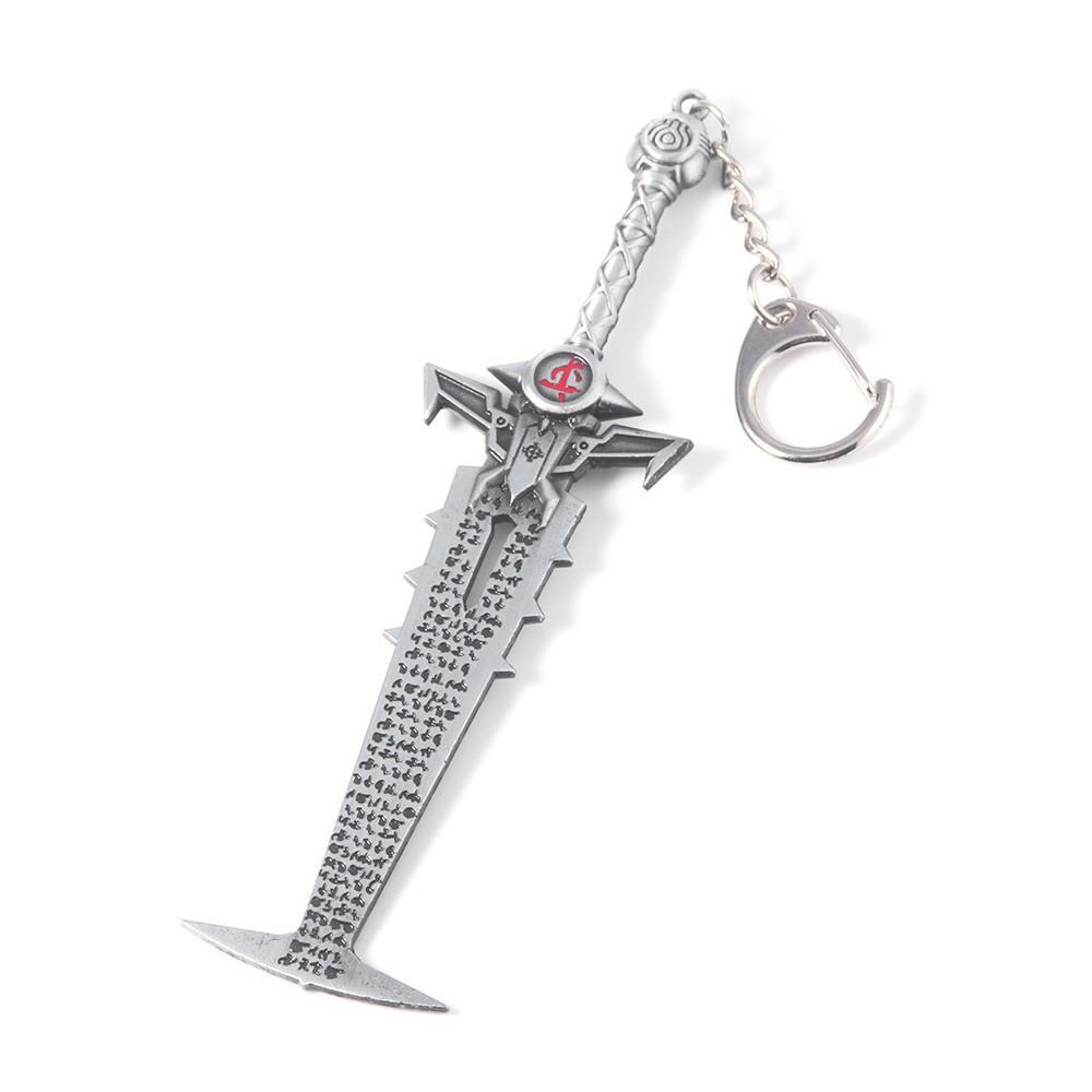 Game Doom Keychain Eternal Crucible Blade Pendant Sword Eternal Judgment Pendant Keyring for Women Men Jewelry Backpack Gifts