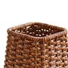 Cosmetic Brushes Holder Decorative Flower Vase Imitation Rattan Woven Portable Handcraft Desktop