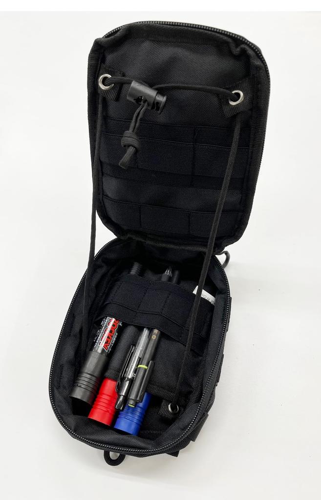 Stormcross Military Modular Pouch with MOLLE Smartphone Camouflage Design for the Forces 45630 System, Storage, Self-Defense (Black)