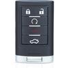 Keyecu Replacement Smart Remote Key Fob 5 Button for Cadillac STS CTS 2008-2013