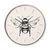 Hestia Bee Wall Clock Grey Case 30cm