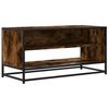 TV Cabinet Smoked Oak 91 x 40 x 46 cm Particleboard and Metal