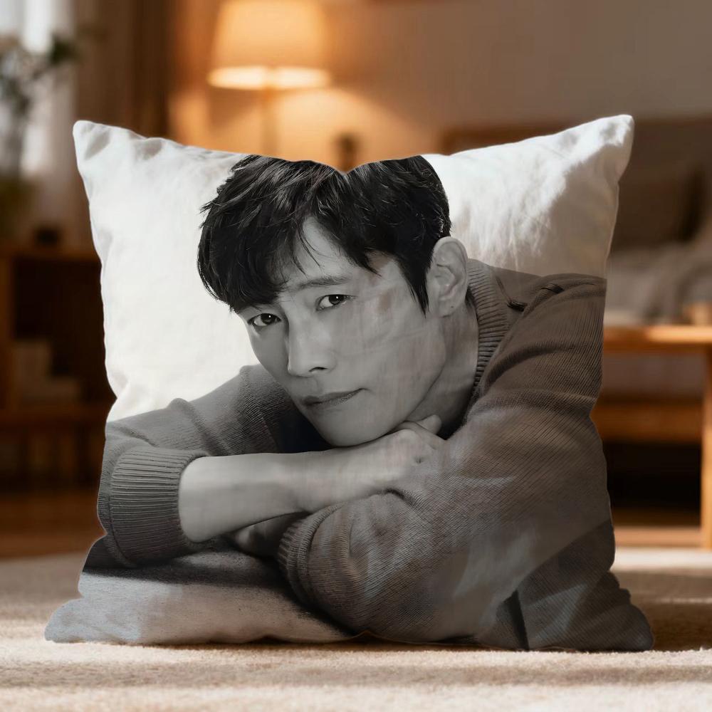 

Hot LLee Byung Huned Cushion Cover Soft Washable Pillow Case Multi-Scene for Couch Bed Travel Office Use 30cmx30cm