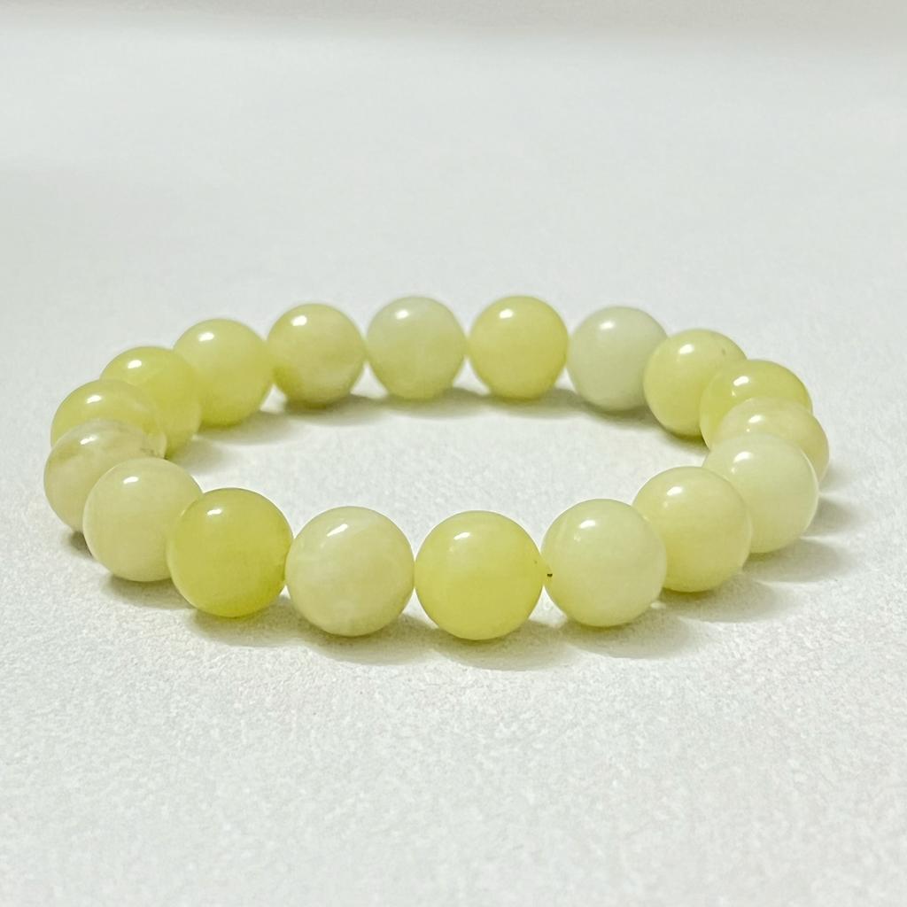 Natural Stone Beaded Bracelets for Women 10mm Round Beads Chalcedony Bangle Handmade Jewelry Gifts