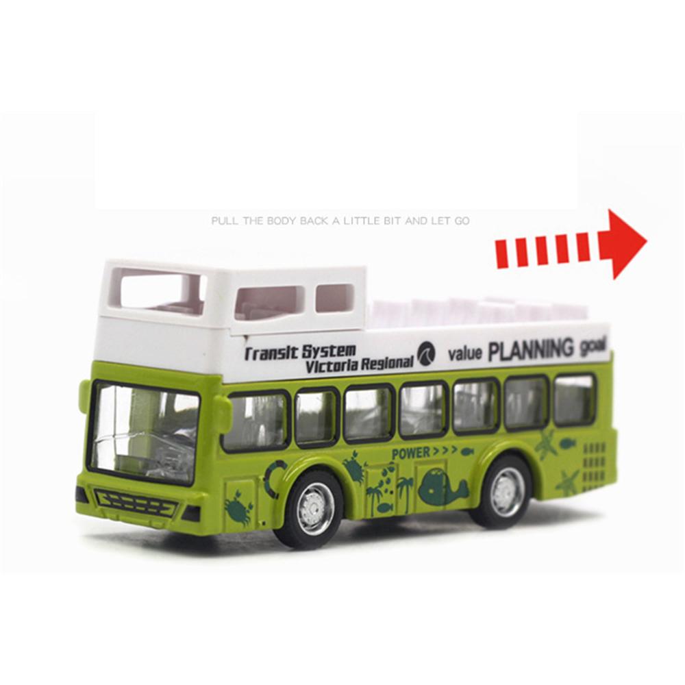 6-teiliges Schulbus-Spielzeugauto-Set, kleine Autos aus Druckgussmetall, Stadtbus, Doppeldecker, reibungsbetriebene Autos, Spielspielzeugfahrzeuge, Türen zum Öffnen, Lernspielzeug, Großpackung