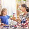 Mumufy 100 Pcs American Flag Patriotic Plates and Napkins 4th of July Party Supplies July 4th Disposable Paper Plates Napkins for Veterans Day