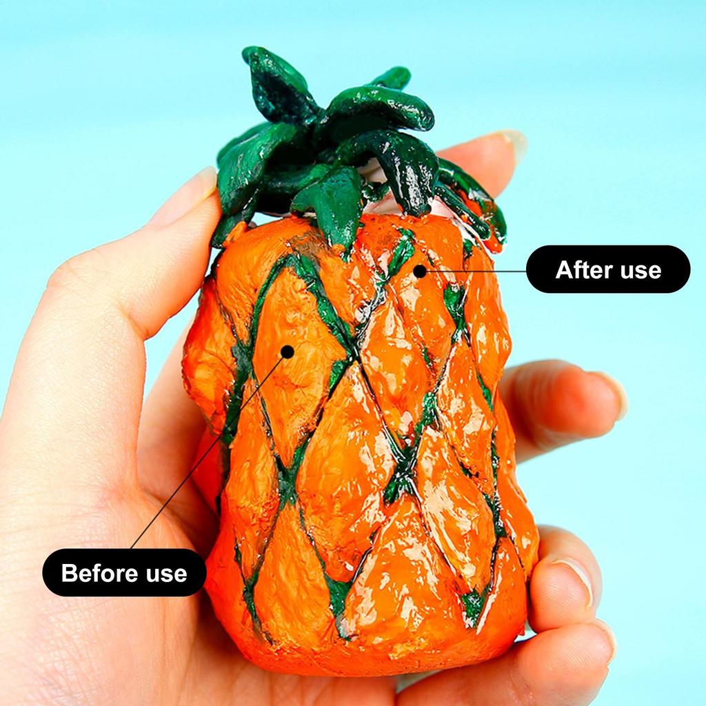 120ml Clay Varnish Acrylic Air Dry High Gloss Finish Air Dry Clay Sealant for Ceramics Oil Painting Wood Maintenance