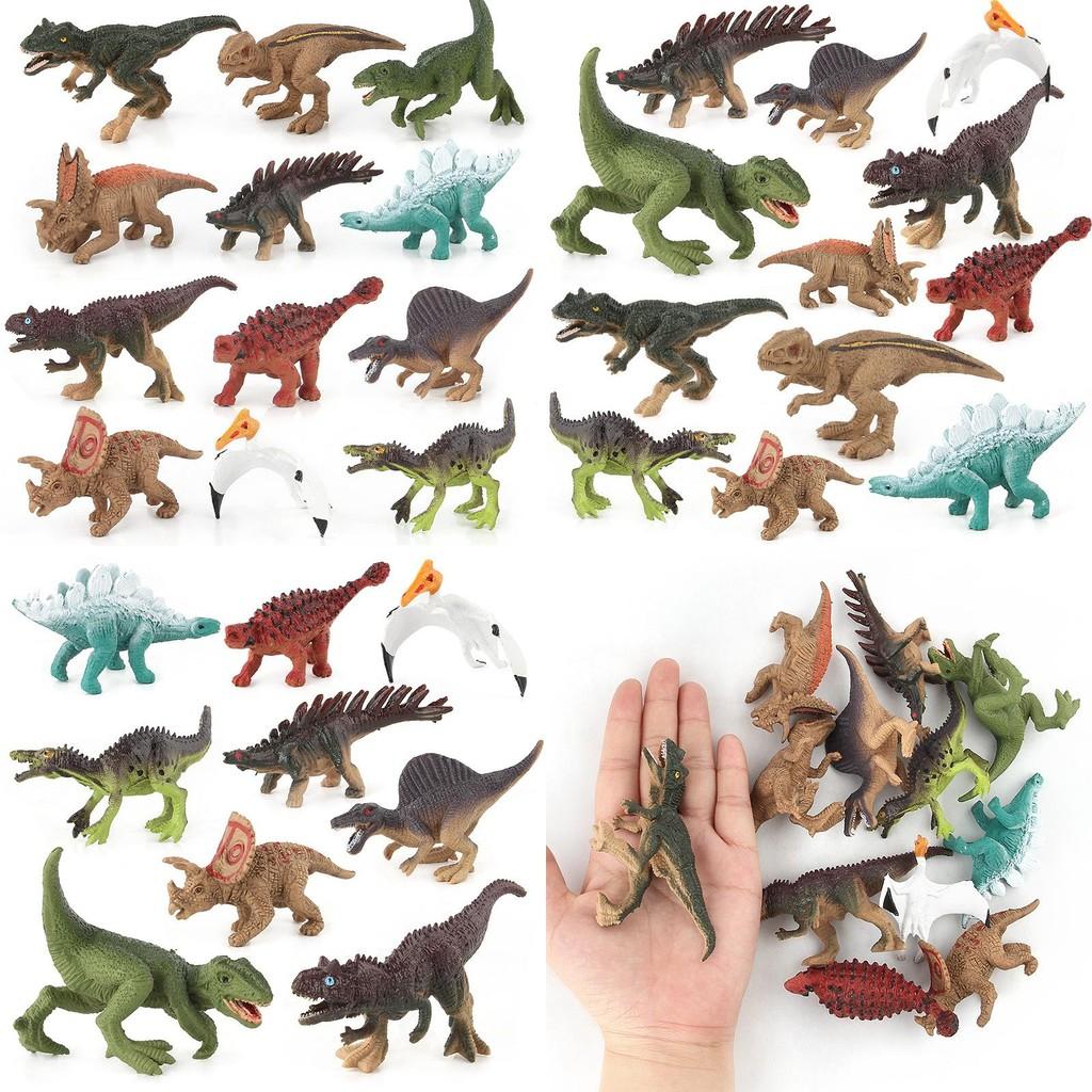 Miniature Dinosaur Tyrannosaurus Models Set Kids Learning Play Collection And