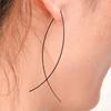 1 Pair Fish Shape Elegant Solid Color All-match Dangler Earring