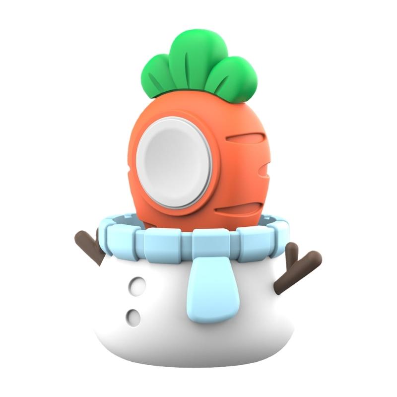 

Cartoon Snowman Design Watch Charging Stand Featuring Anti Slip Technology for Watch 3/2/1/S11 S9