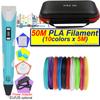 3D Printing Pen Set for Kids with LCD Display Power Adapter Storage Box and 200M PLA Filament Birthday Christmas Gift