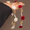 Rose Pearl Headband: French Retro High-End Hair Accessory with Wheat Ear Design