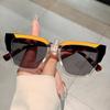Vintage Candy Color Square Sunglasses Women For Men Trendy Sun Glasses Punk Luxury Brand Designer Popular Travel Shades Uv400