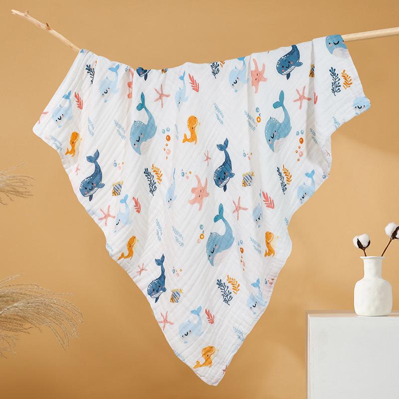 Newborn Baby Six-Layer Pure Cotton Gauze Towel and Blanket