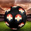 Willem II Tilburg Size 5 Soccer Ball, Machine-Stitched PVC, Durable & High Bounce, All Ages Fit, Fan Merchandise, Matches & Outdoor Use.