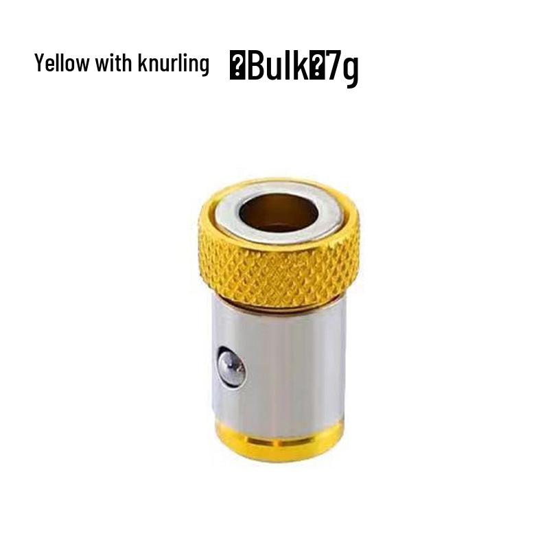 Aluminum Alloy Magnetic Holder with High Hardness and Strong Magnetic Adsorption; Magnetic Ring Bit Screwdriver Head for Electric Drill.