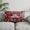 Home Decor Christmas Patterns Pillow Cover Suitable For Sofa Bedroom Car Pillow Cover Cushion Rectangular Back Cushion
