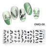 Japanese Nail Art Printing Template, Marble Christmas Snowflake Nail Art Printing Steel Plate