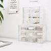 Jewelry Organizer Desktop Storage Box Transparent Drawer Shelf Stationary Hair Decoration Box Stacked Organizer Case