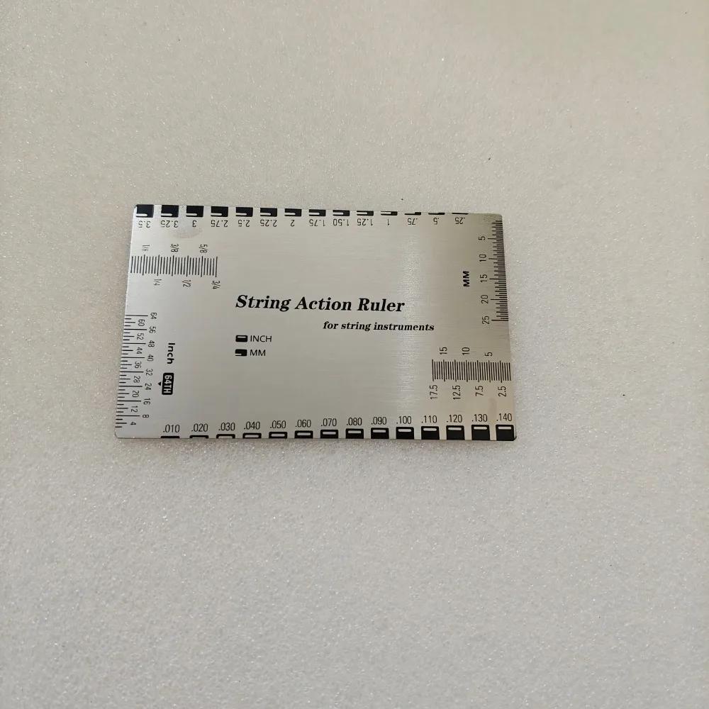 

Electric Guitar Neck Adjustment Gauge String Distance Ruler Folk Acoustic Guitar String High String Distance Measuring Tools