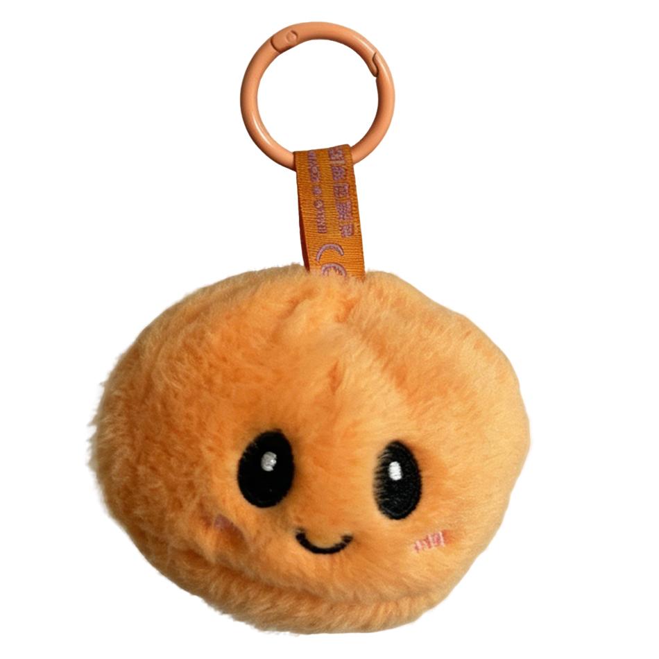 IN Gifts Toy Dumpling Plush Trendy New Style Bag Hanging Cute Simulation Dumpling Plush Keychain Backpack Pendant Cartoon Toy