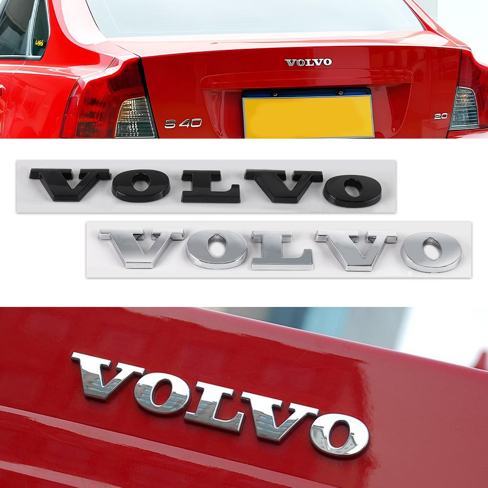 3D ABS Volvo Auto Motorhauben Buchstaben Logo Plakette Heckklappen Emblem Aufkleber Zubehör Für Volvo Rdesign XC60 XC90 V40 V50 V60 S60 S40