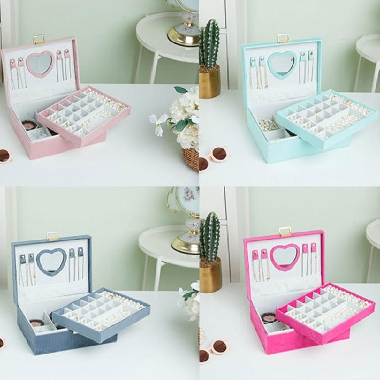 Spacious Organizers with Protective Dividers Spacious Plush Jewelry Case Display Stand for Rings Earrings Bracelets