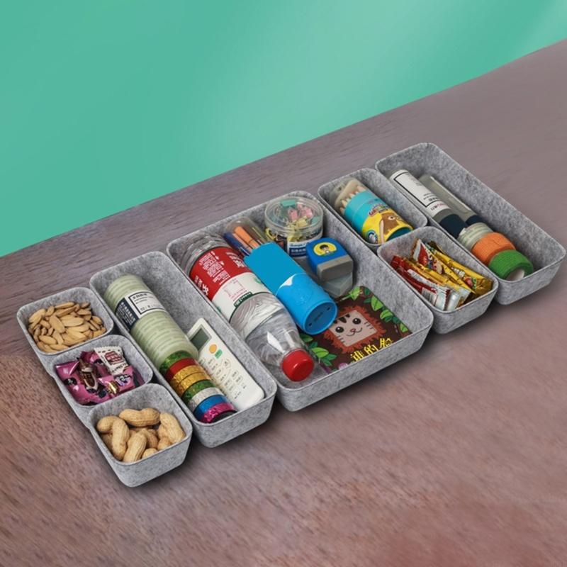 Multipurpose Felt Compartmentalized Storage Solution Componentized Jewelry Organizers For Home Office And Boutiques Use
