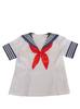 [YIWASTAR] Elegante y Lindo Conjunto de Camisa Marinera de Manga Corta de 2 Piezas, Talla Grande