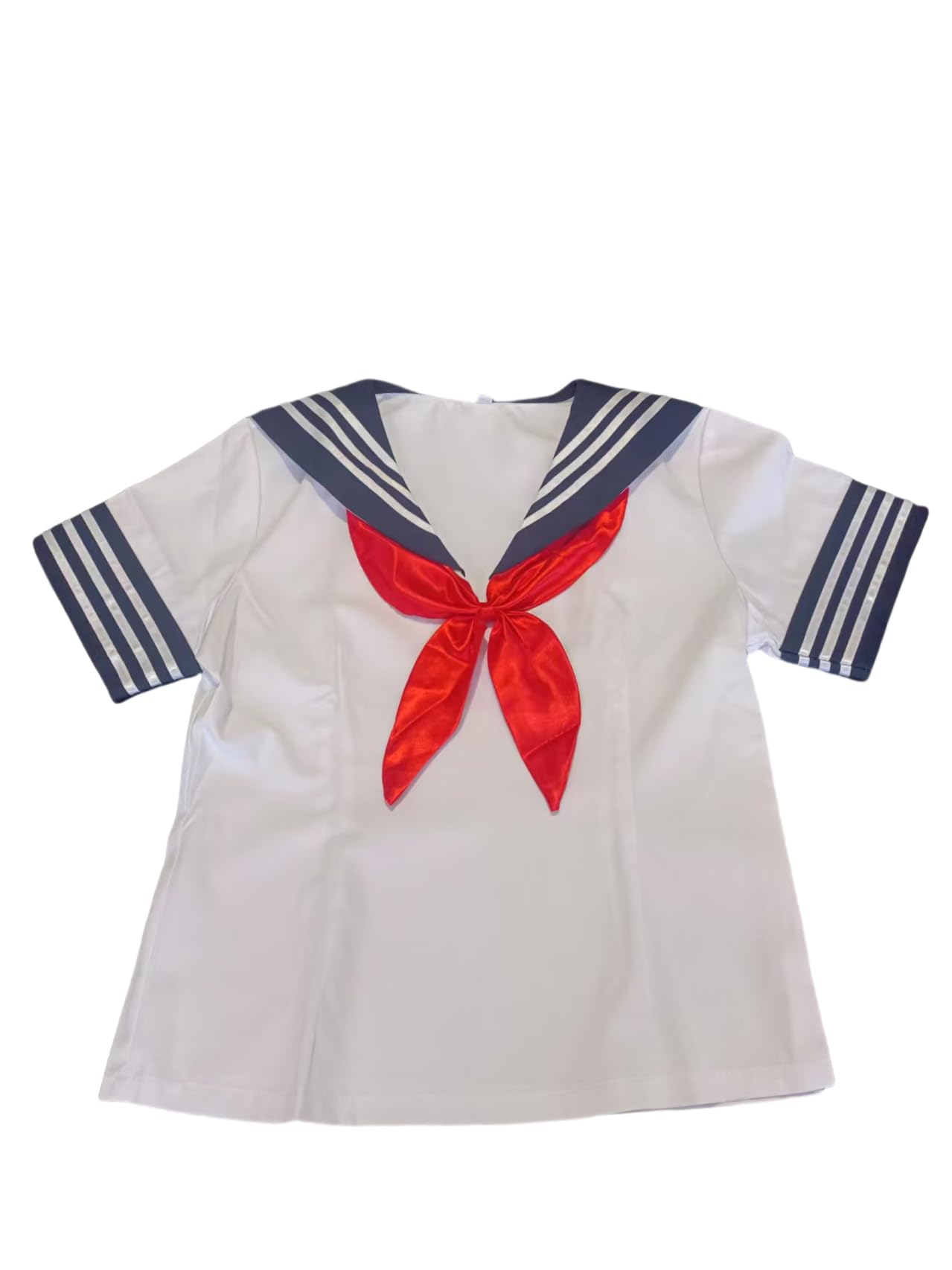 

[YIWASTAR] Элегантный и милый комплект из двух предметов: рубашка с коротким рукавом в морском стиле, большой размер