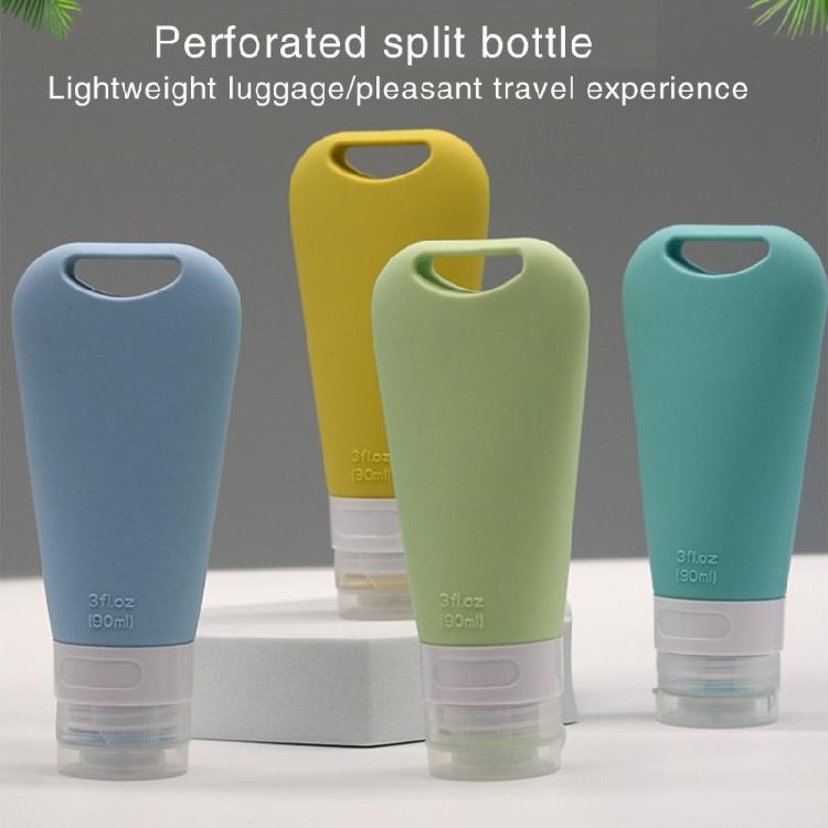 90ml Silikon-Reiseflasche für Toilettenartikel Auslaufsicher Nachfüllbar Ausdrückbar